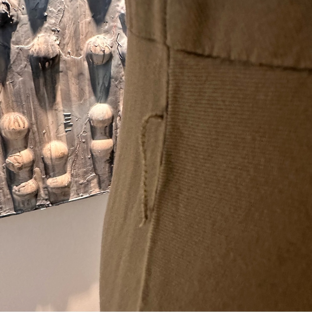 ⭐️ Guess XS Olive Rayon High-Low Shirt Dress *belt loops need repair - Picture 5 of 15